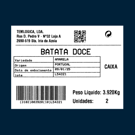 12 Etiqueta Fruta Caixa